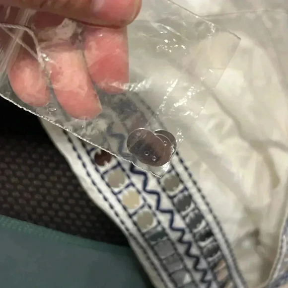 Tory Burch Tunic White  Embroidery Silver Mirror Bling Beachy NWT - Picture 4 of 14